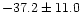 $-37.2\pm 11.0$