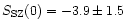 $S_{\rm SZ}(0)=-3.9\pm 1.5$