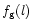 $f_{\rm g}(l)$