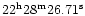 $22^{\rm h}28^{\rm m}26.71^{\rm s}$