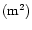 $({\rm m}^{2})$