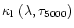$\kappa_{\rm l}~(\lambda, \tau_{\rm {5000}})$