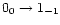 $0_{0}\rightarrow 1_{-1}$