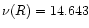 $\nu(R)=14.643$