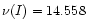 $\nu(I)=14.558$