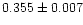$0.355\pm 0.007$