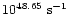 $10^{48.65}~{\rm s}^{-1}$