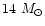 $14~M_\odot$