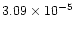 $3.09\times 10^{-5}$
