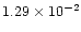 $1.29\times 10^{-2}$