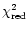 $\chi^2_{\rm red}$