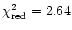 $\chi ^2_{\rm red}=2.64$