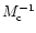 $M_{\rm c}^{-1}$