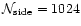 $\mathcal{N}_{\rm side}= 1024 $