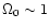 $\Omega_0\sim1$