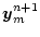 $\displaystyle \by_m^{n+1}$
