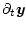 $\displaystyle \partial_t \vec{y}$