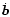 $\dot{\vec{b}}$