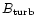 $B_{\rm turb}$