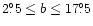 $2\fdg 5 \le b \le
17\fdg 5$