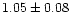 $1.05\pm0.08$