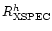 $R_{\rm XSPEC}^h$