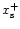 $x_{\rm s}^+$