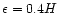 $\epsilon=0.4H$