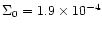 $\Sigma_0=1.9\times 10^{-4}$