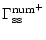 $\displaystyle \Gamma^{\rm {num}^+}_{\rm ss}$