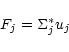 \begin{displaymath}F_j=\Sigma_j^*u_j
\end{displaymath}