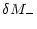 $\displaystyle \delta M_-$