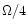 $\Omega/4$