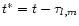 $t^{*} = t - \tau_{l,m}$