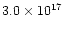 $3.0\times 10^{17}$