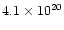 $4.1\times 10^{20}$
