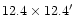 $12.4 \times 12.4\arcmin$