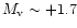 $M_{\rm v}\sim +1.7$