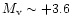 $M_{\rm v}\sim +3.6$