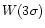 $W({\rm 3\sigma})$