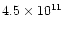 $4.5\times 10^{11}$
