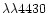 $\lambda\lambda 4430$