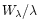 $W_{\lambda}/\lambda$