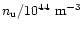 $n_{\rm u}/10^{44}~{\rm m}^{-3}$