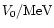 $V_0/{\rm MeV}$