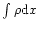 $\int\rho {\rm d}x$