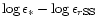 $\log \epsilon_{*} - \log \epsilon_{r{\rm SS}}$