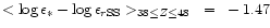 $<\log \epsilon_{*} - \log
\epsilon_{r{\rm SS}}>_{38\leq Z\leq 48}~=~-1.47$