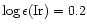 $\log
\epsilon({\rm Ir})=0.2$
