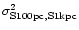$\sigma^{2}_{{\rm S100pc, S1kpc}}$